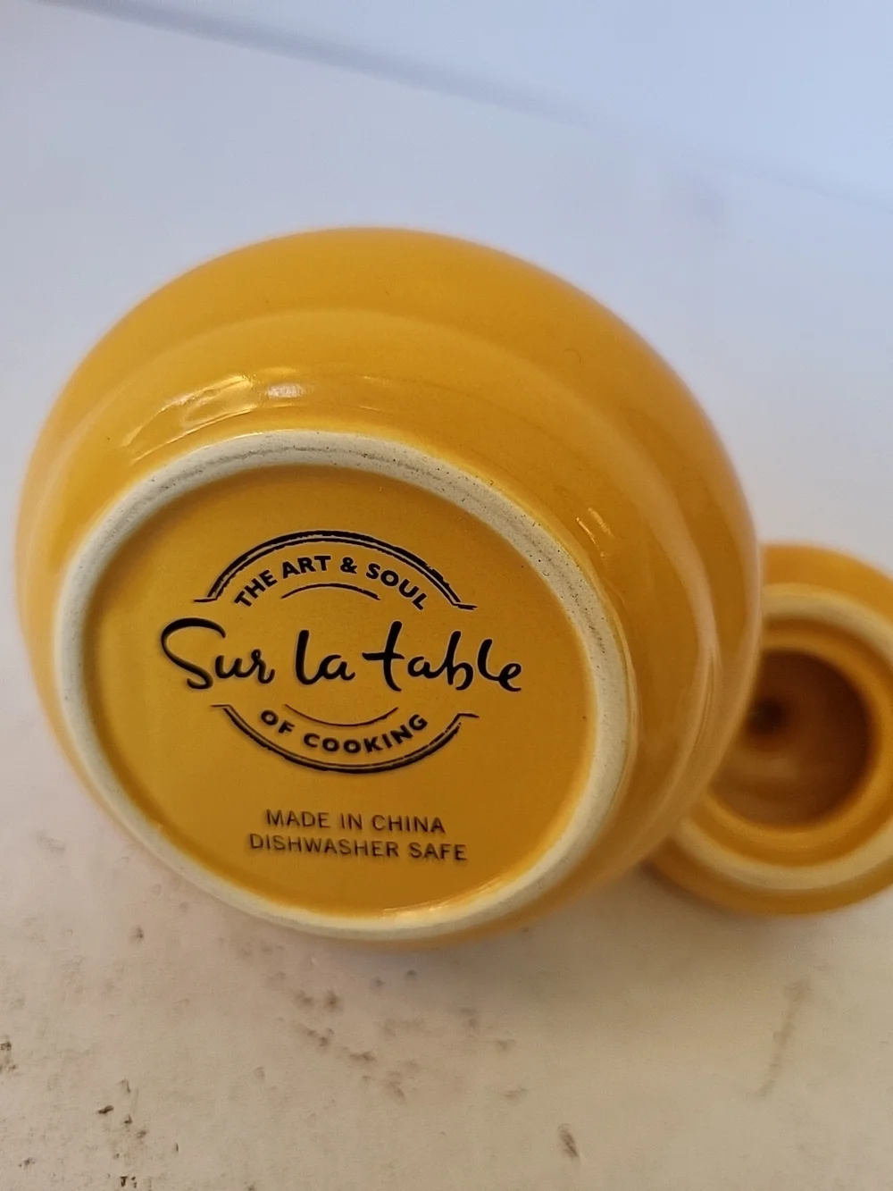 Sur La Table Ceramic Beehive Honey Jar in Sunny Yellow